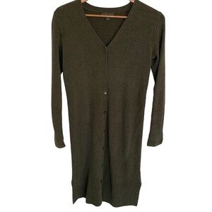 Barefoot Dreams CozyChic Ultra Lite Knit Ribbed Duster Long Cardigan, Si…